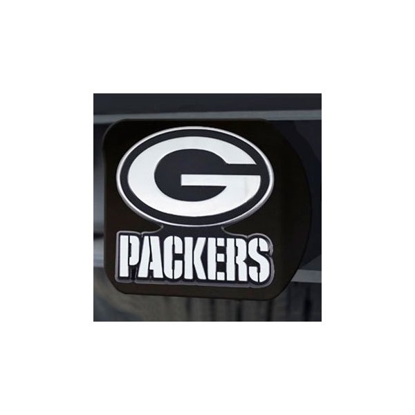 FanMats® - Hitch Cover with Chrome Green Bay Packers Logo for 2" Receivers