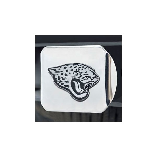 FanMats® - Hitch Cover with Chrome Jacksonville Jaguars Logo for 2" Receivers