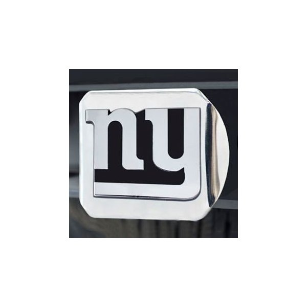 FanMats® - Hitch Cover with Chrome New York Giants Logo for 2" Receivers