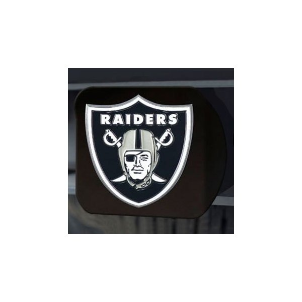 FanMats® - Hitch Cover with Chrome Oakland Raiders Logo for 2" Receivers
