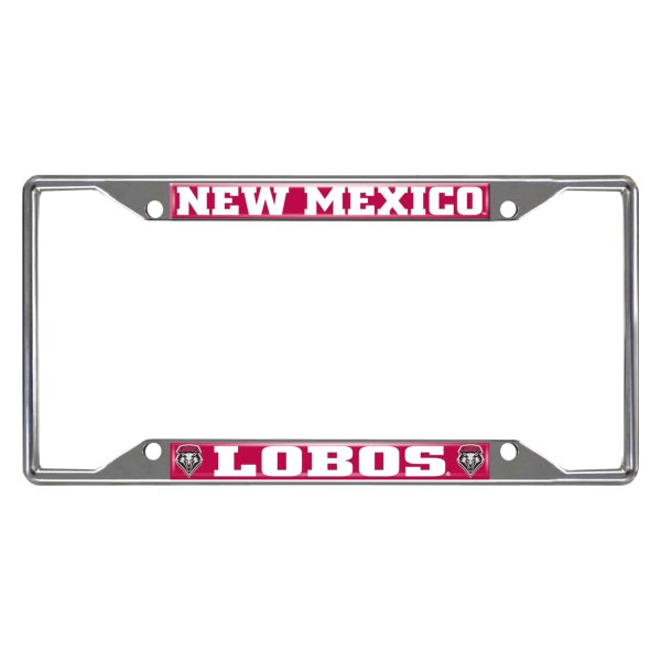 FanMats® - Collegiate License Plate Frame with University of New Mexico Logo