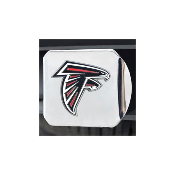 FanMats® - NFL Chrome Hitch Cover with Multicolor Atlanta Falcons Logo for 2" Receivers