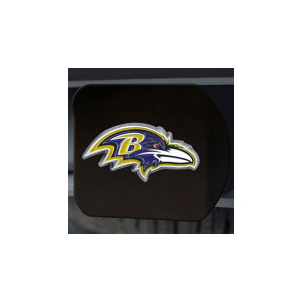 FanMats® - NFL Black Hitch Cover with Multicolor Baltimore Ravens Logo for 2" Receivers