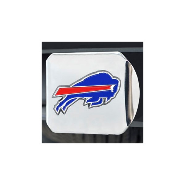 FanMats® - NFL Chrome Hitch Cover with Blue/Red Buffalo Bills Logo for 2" Receivers