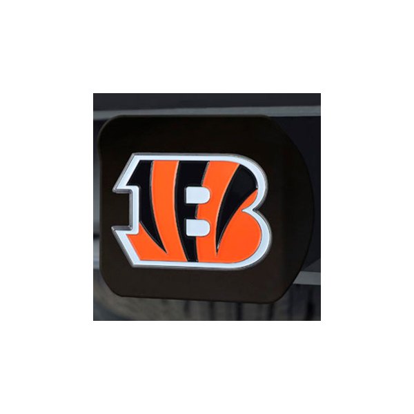 FanMats® - NFL Black Hitch Cover with Orange/Black Cincinnati Bengals Logo for 2" Receivers