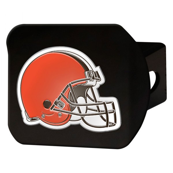 FanMats® - NFL Black Hitch Cover with Orange/Black Cleveland Browns Logo for 2" Receivers