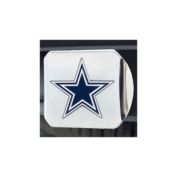 FanMats® - NFL Chrome Hitch Cover with Blue/White Dallas Cowboys Logo for 2" Receivers