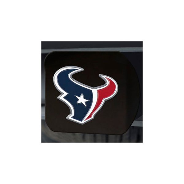 FanMats® - NFL Black Hitch Cover with Multicolor Houston Texans Logo for 2" Receivers