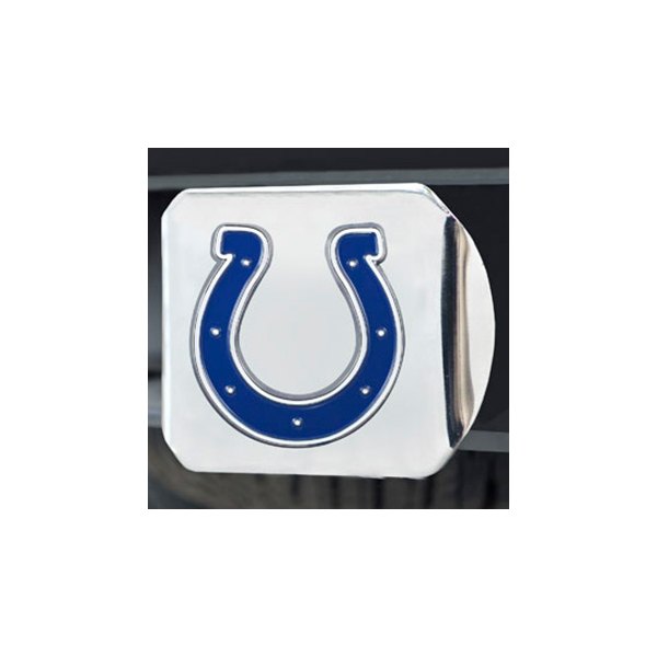 FanMats® - NFL Chrome Hitch Cover with Blue/White Indianapolis Colts Logo for 2" Receivers