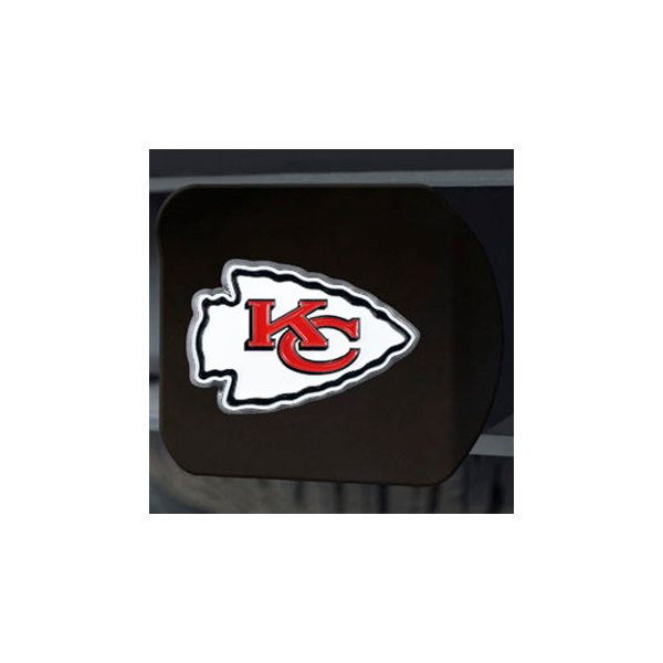 FanMats® - NFL Black Hitch Cover with Red/White Kansas City Chiefs Logo for 2" Receivers