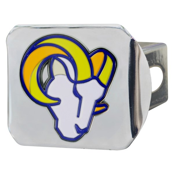 FanMats® - NFL Chrome Hitch Cover with White/Blue Los Angeles Rams Logo for 2" Receivers