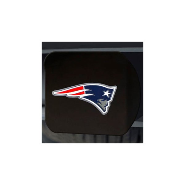 FanMats® - NFL Black Hitch Cover with Multicolor New England Patriots Logo for 2" Receivers