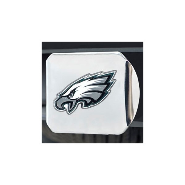 FanMats® - NFL Chrome Hitch Cover with Silver/White Philadelphia Eagles Logo for 2" Receivers