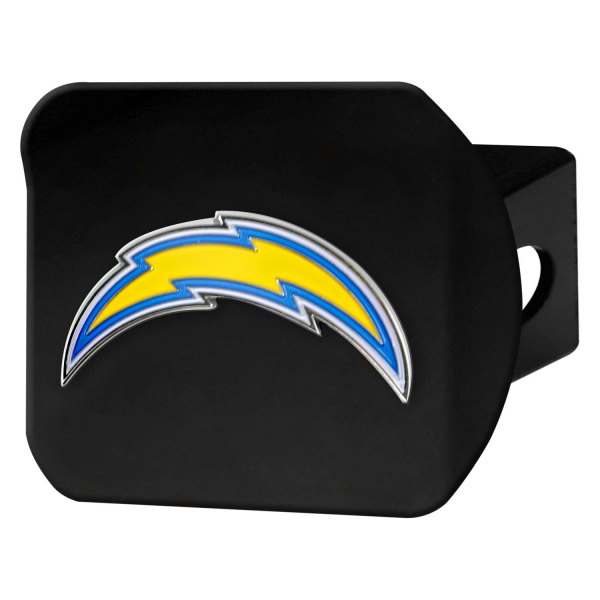 FanMats® - NFL Black Hitch Cover with Yellow Los Angeles Chargers Logo for 2" Receivers