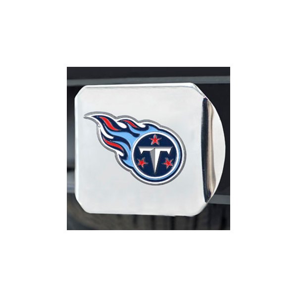 FanMats® - NFL Chrome Hitch Cover with Multicolor Tennessee Titans Logo for 2" Receivers