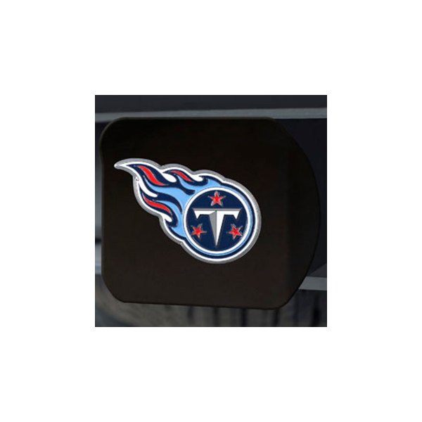 FanMats® - NFL Black Hitch Cover with Multicolor Tennessee Titans Logo for 2" Receivers