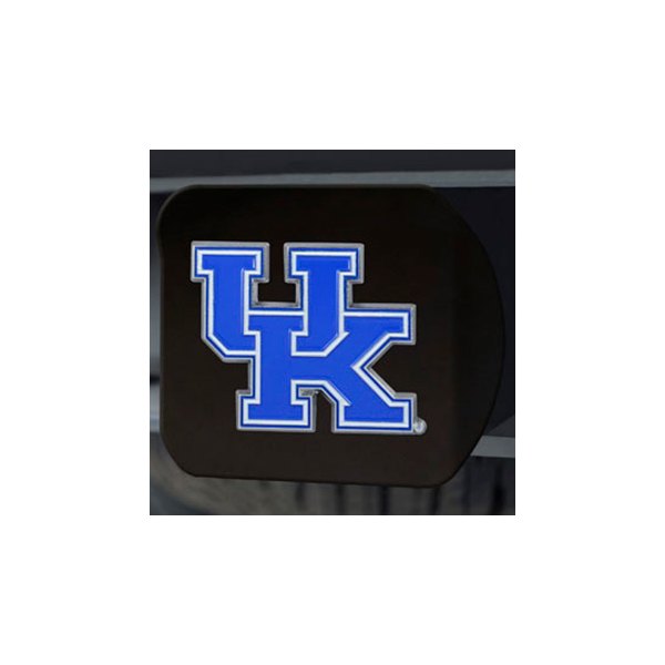 FanMats® - Black College Hitch Cover with Blue University of Kentucky Logo for 2" Receivers