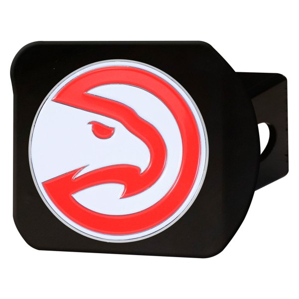 FanMats® - Sport Black NBA Hitch Cover with Red/White Atlanta Hawks Logo for 2" Receivers