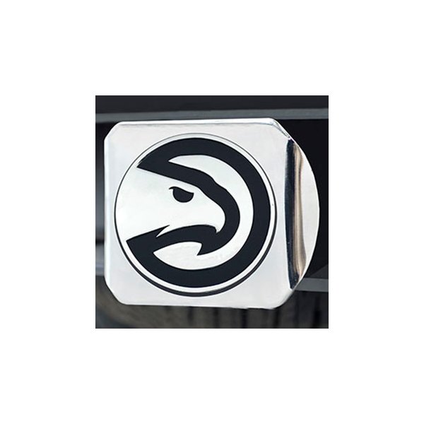 FanMats® - Sport Chrome Hitch Cover with Atlanta Hawks Logo for 2" Receivers