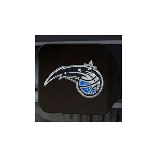 FanMats® - Sport Black Hitch Cover with Black/Silver Orlando Magic Logo for 2" Receivers