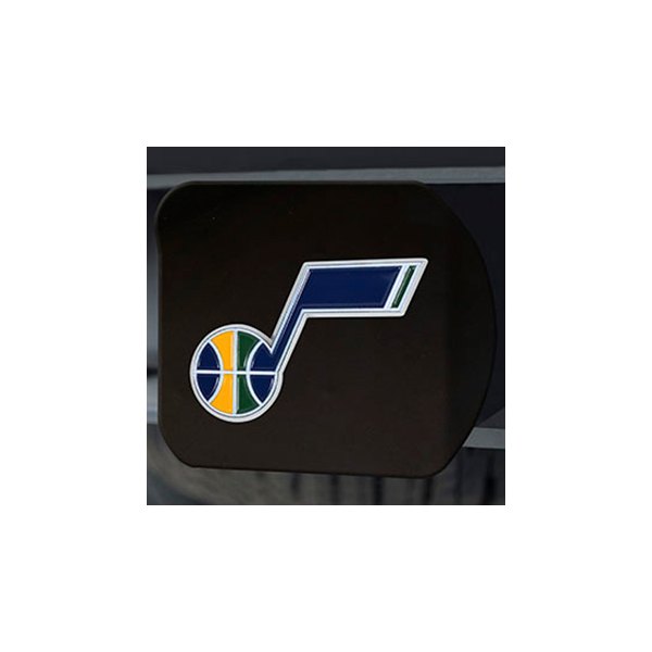 FanMats® - Sport Black Hitch Cover with Blue/Yellow Utah Jazz Logo for 2" Receivers