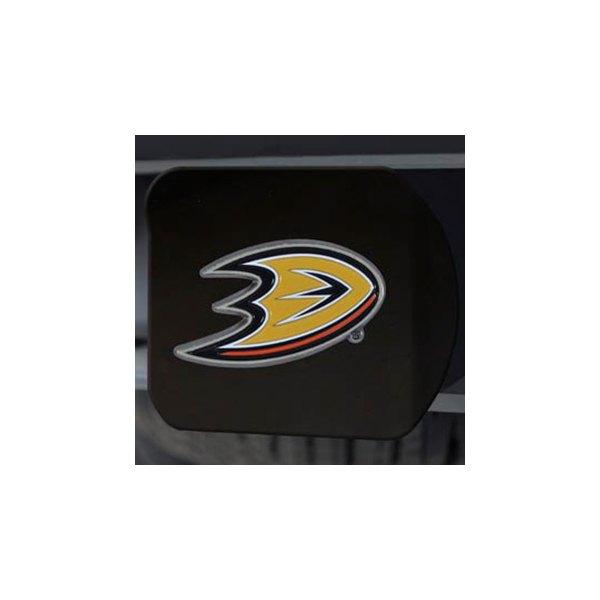 FanMats® - Sport Black Hitch Cover with Yellow/Black Anaheim Ducks Logo for 2" Receivers