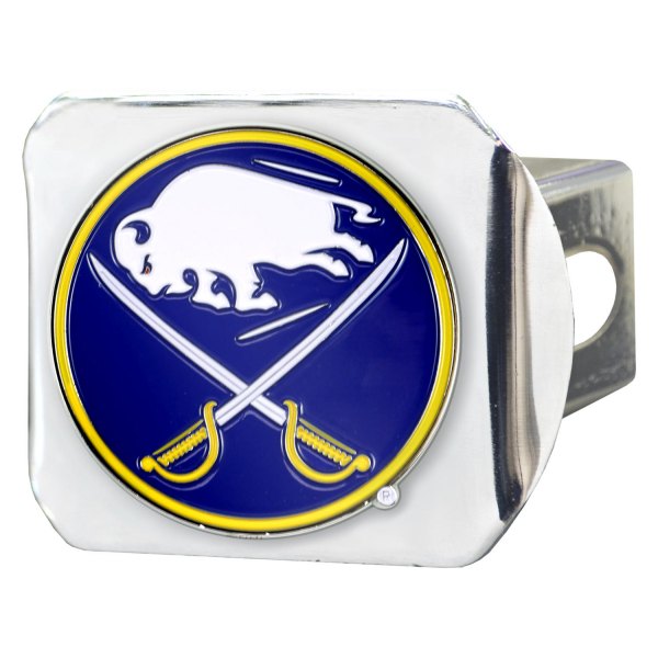 FanMats® - Sport Chrome NHL Hitch Cover with Blue/White Buffalo Sabres Logo for 2" Receivers