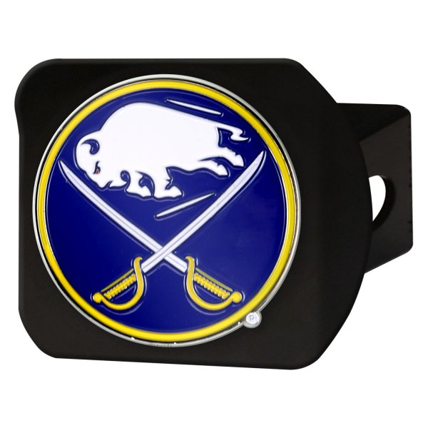 FanMats® - Sport Black NHL Hitch Cover with Blue/White Buffalo Sabres Logo for 2" Receivers
