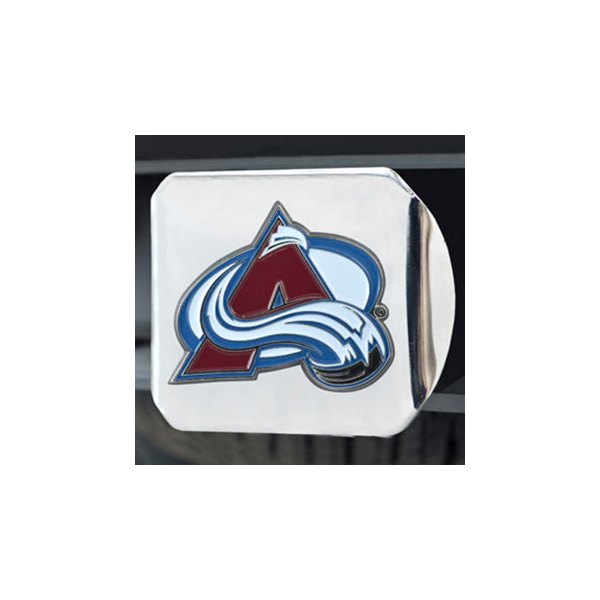 FanMats® - Sport Chrome Hitch Cover with Multicolor Colorado Avalanche Logo for 2" Receivers