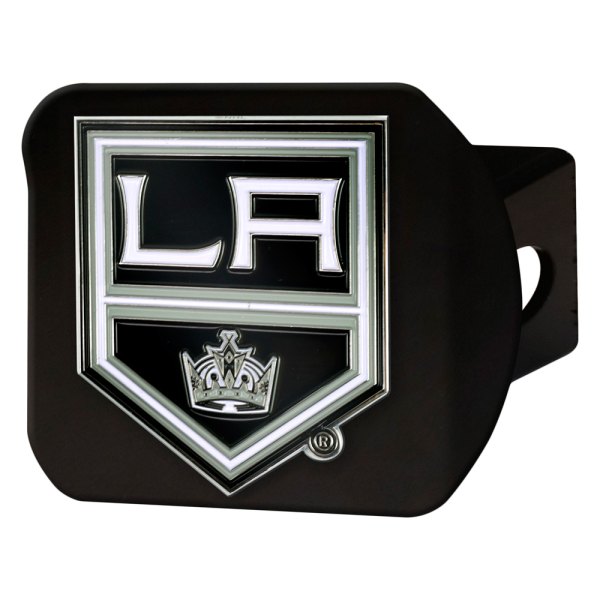 FanMats® - Sport Black Hitch Cover with Black/Silver Los Angeles Kings Logo for 2" Receivers
