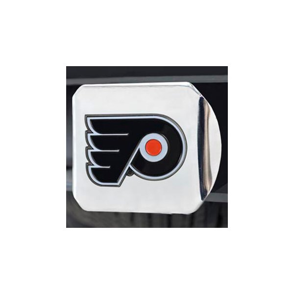 FanMats® - Sport Chrome Hitch Cover with Black/Red Philadelphia Flyers Logo for 2" Receivers