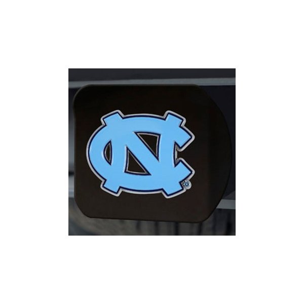 FanMats® - Black College Hitch Cover with Blue University of North Carolina - Chapel Hill Logo for 2" Receivers