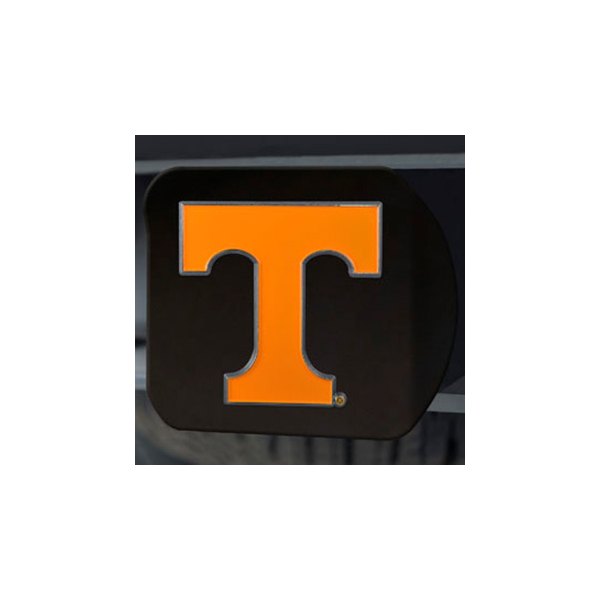 FanMats® - Black College Hitch Cover with Orange University of Tennessee Logo for 2" Receivers