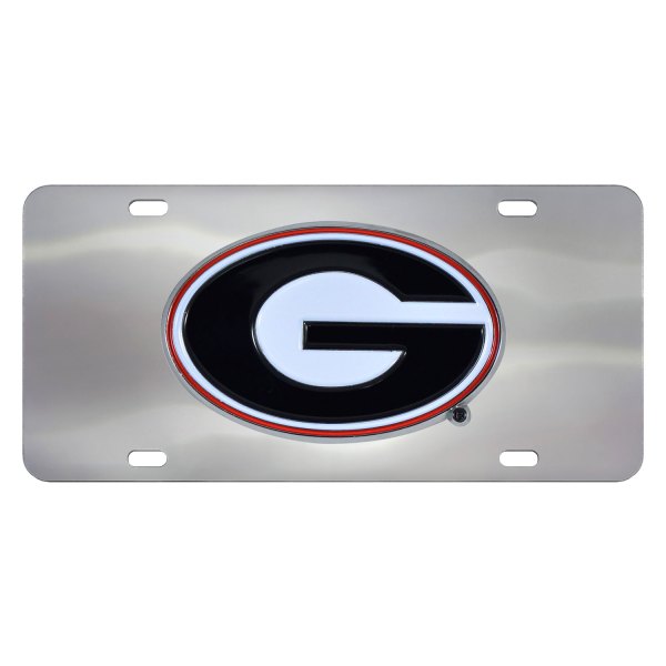 FanMats® - Collegiate License Plate with University of Georgia Logo