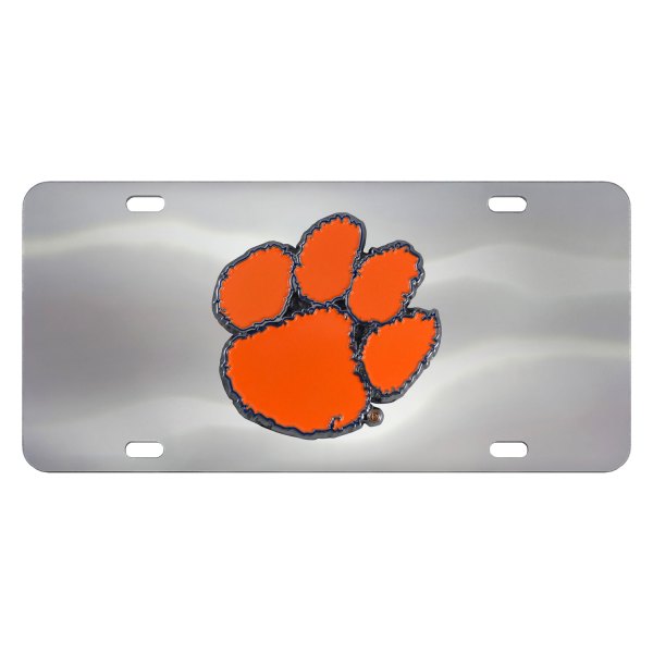 FanMats® - Collegiate License Plate with Clemson University Logo