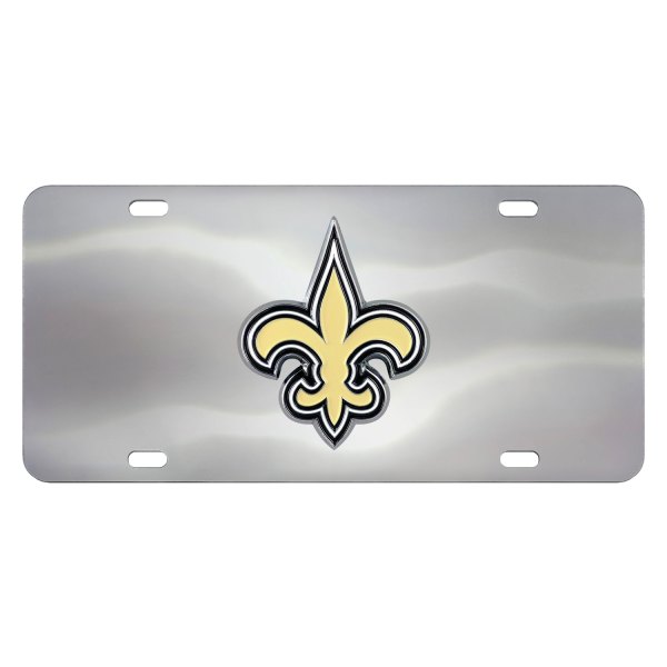 FanMats® - Sport NFL License Plate with New Orleans Saints Logo