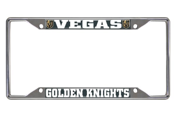 FanMats® - Sport NHL License Plate Frame with Vegas Golden Knights Logo