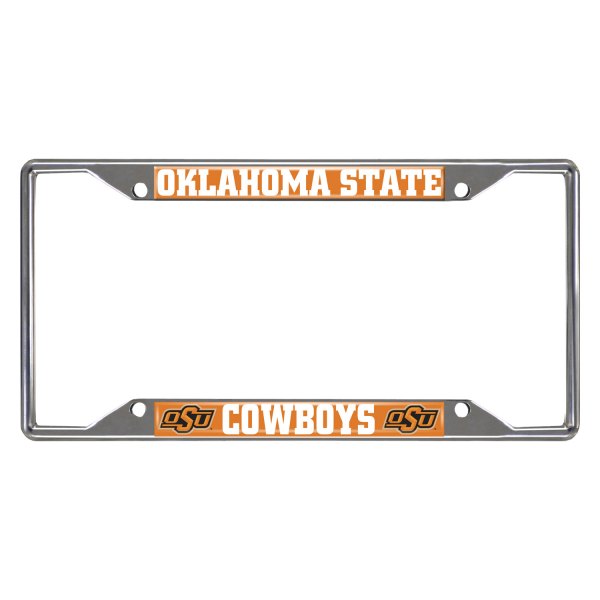 FanMats® - Collegiate License Plate Frame with Oklahoma State University Logo