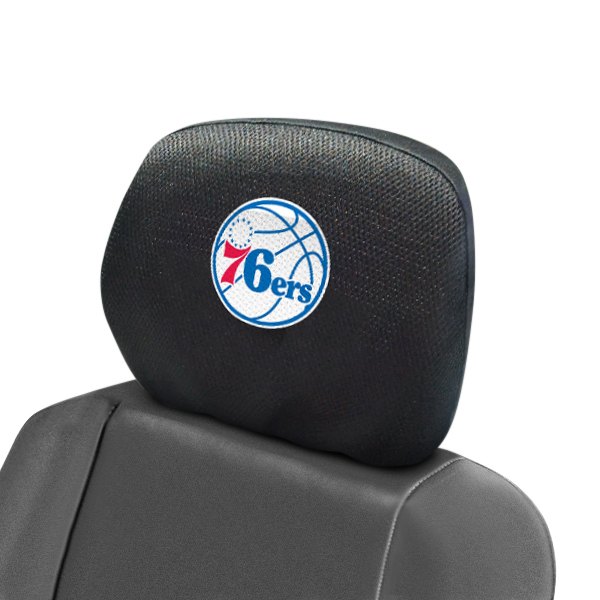  FanMats® - Headrest Covers with Embroidered Philadelphia 76ers