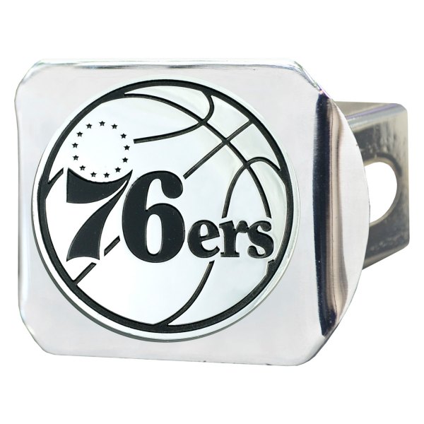 FanMats® - Sport Chrome NBA Hitch Cover with Philadelphia 76ers Logo for 2" Receivers