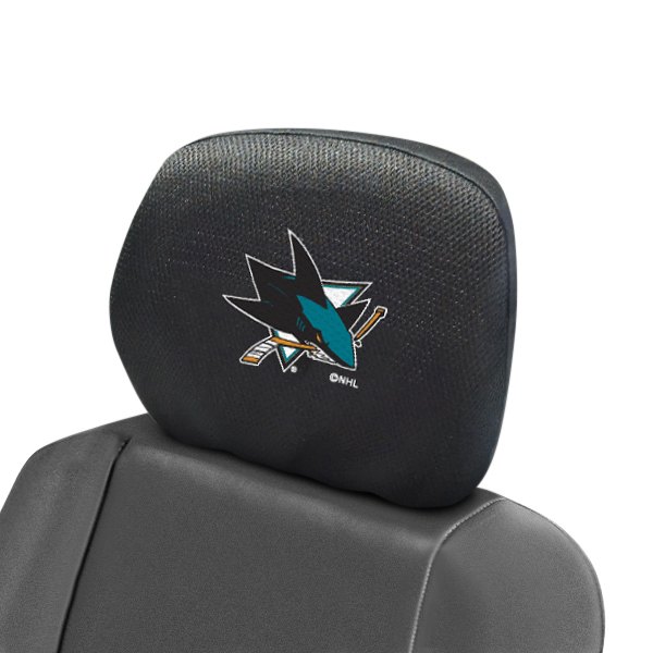  FanMats® - Headrest Covers with Embroidered San Jose Sharks Logo