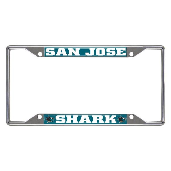 FanMats® - Sport NHL License Plate Frame with San Jose Sharks Logo