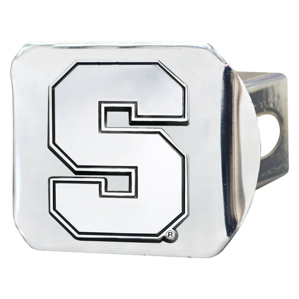 FanMats® - Chrome College Hitch Cover with Syracuse University Logo for 2" Receivers