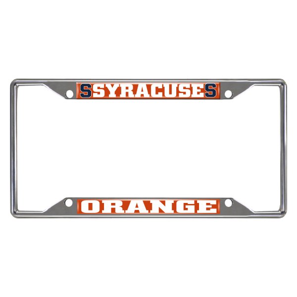 FanMats® - Collegiate License Plate Frame with Syracuse University Logo