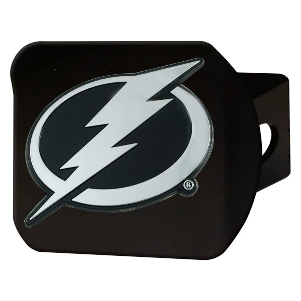 FanMats® - Sport Black NHL Hitch Cover with Tampa Bay Lightning Logo for 2" Receivers