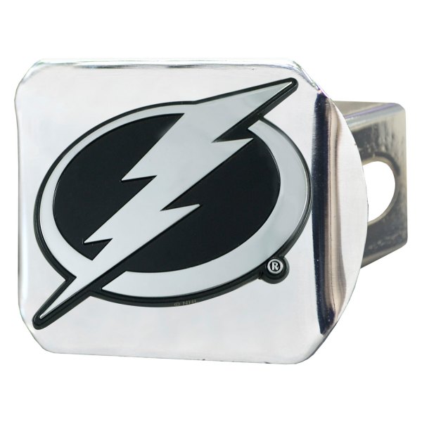 FanMats® - Sport Chrome NHL Hitch Cover with Tampa Bay Lightning Logo for 2" Receivers