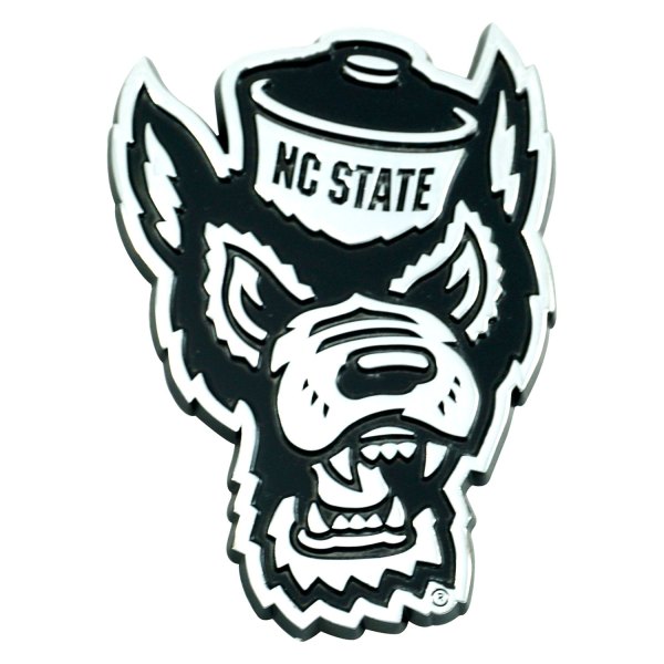 FanMats® - College "North Carolina State University" Chrome Emblem