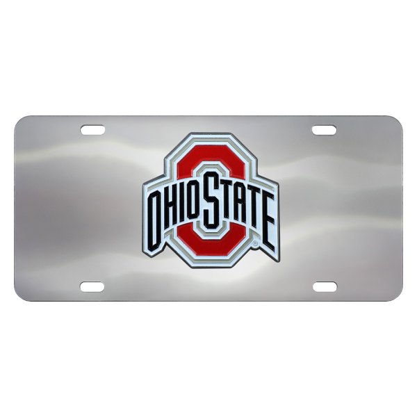 FanMats® - Collegiate License Plate with Ohio State University Logo