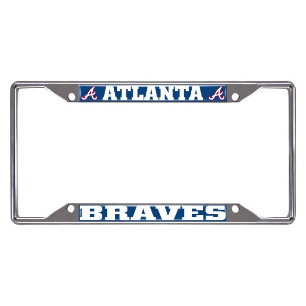 FanMats® - Sport MLB License Plate Frame with Atlanta Braves Logo