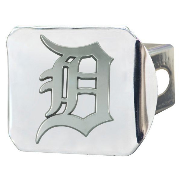 FanMats® - Sport Chrome MLB Hitch Cover with Detroit Tigers Logo for 2" Receivers